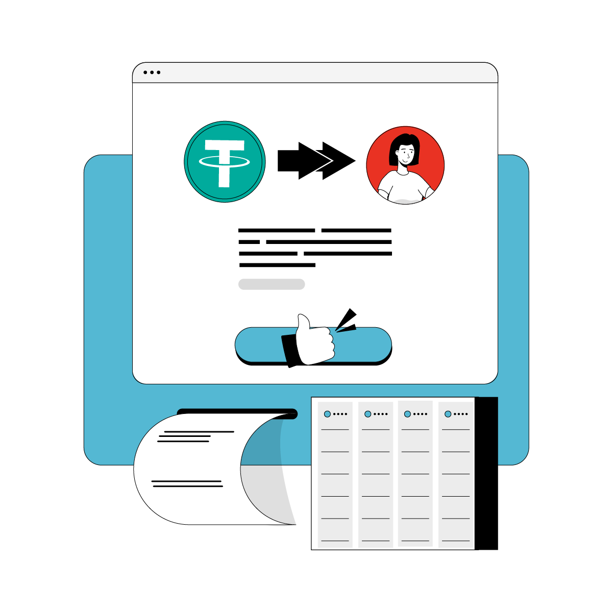 The platform liquidates in crypto or FIAT.